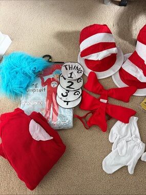 Family Cat in the Hat Costume Bundle